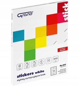 ETYKIETY SAMOPRZYLEPNE A4 100 arkuszy 105x37mm