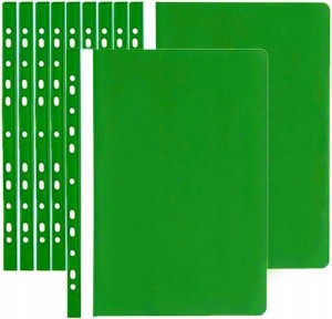 SKOROSZYT PVC A4 sztywny wpinany 10szt. LIMONKA