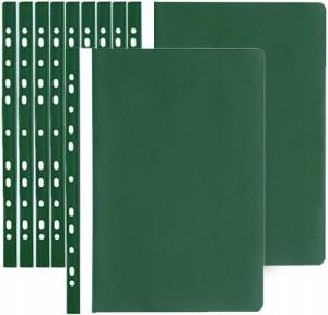 SKOROSZYT PVC A4 sztywny wpinany 10szt. ZIELONY
