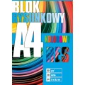 BLOK RYSUNKOWY A4 szkolny 20 kartek KOLOROWY mix