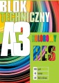 BLOK TECHNICZNY A3 szkolny 10 kartek KOLOROWY mix