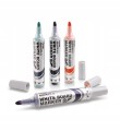 PENTEL Maxiflo MARKERY do tablic x4 + GĄBKA zestaw