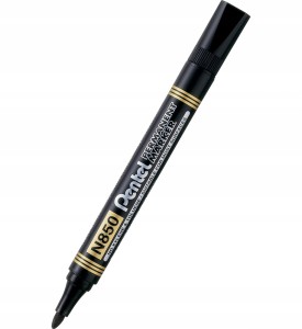 Marker Permanentny PENTEL N850 OKRĄGŁY czarny