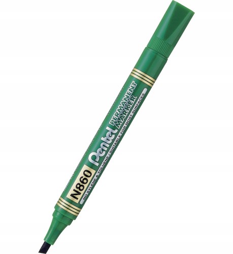 Marker Permanentny PENTEL N860 ŚCIĘTY zielony