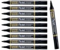 Marker Permanentny PENTEL N850 okrągła końcówka CZARNY - ZESTAW