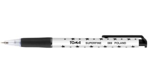 Długopis automatyczny TOMA 069 0,5mm GWIAZDKI czarny
