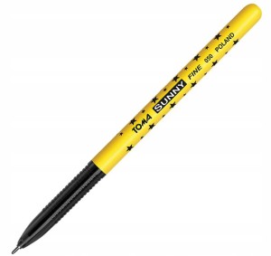 Długopis TOMA Gwiazdki Sunny 0,7mm czarny