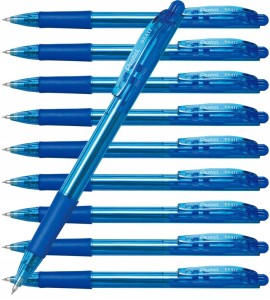 DŁUGOPIS Pentel WOW BK417 automat NIEBESKI - Zestaw 10 sztuk