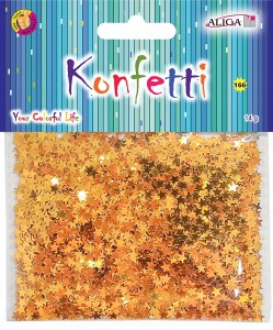 KONFETTI GWIAZDKI cekiny ZŁOTE 14g