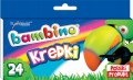 Kredki świecowe BAMBINO woskowe 24 KOLORY