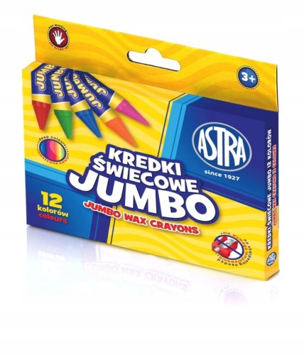 KREDKI ŚWIECOWE Astra Jumbo 12 kol