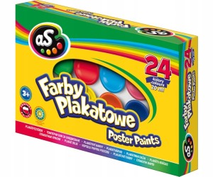 Farby plakatowe Astra As 24 kolory 20 ml