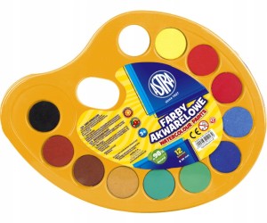 Farby akwarelowe ASTRA akwarele PALETA 12