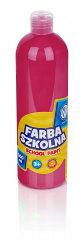 Farba plakatowa szkolna 500ml Astra różowa