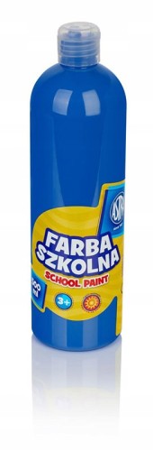 Farba plakatowa szkolna 500ml Astra c.niebieska