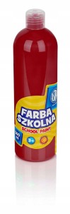 Farba plakatowa szkolna 500ml Astra c.czerwona