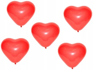 BALONY SERCA CZERWONE baloniki serduszka 5szt.