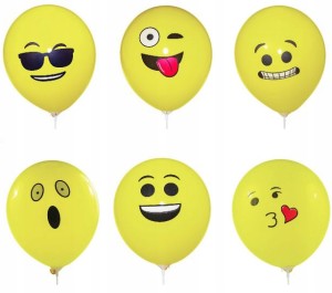 BALONY żółte BUŹKI baloniki 12" 12 sztuk
