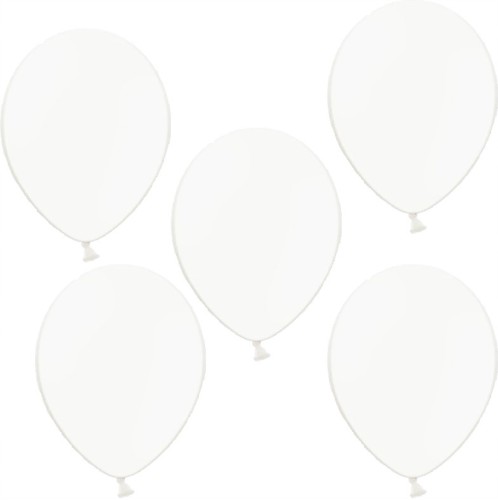 BALONY PASTELOWE Aliga 12" białe 5 SZT.