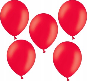 BALONY PASTELOWE Aliga 12" czerwone 5 SZT.