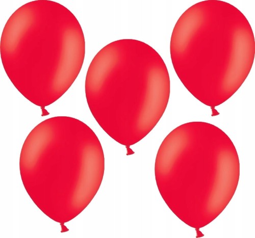 BALONY PASTELOWE Aliga 12" czerwone 5 SZT.