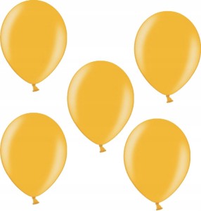 BALONY METALIZOWANE Aliga 12" złote 5 SZT.