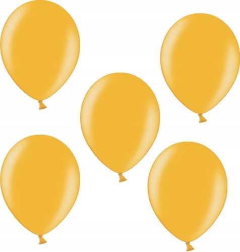 BALONY METALIZOWANE Aliga 12" złote 5 SZT.