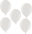 BALONY METALIZOWANE Aliga 12" srebrne 5 SZT.