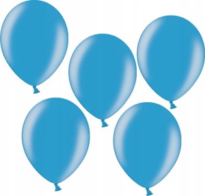 BALONY METALIZOWANE Aliga 12" niebieski 5 SZT