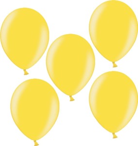 BALONY METALIZOWANE Aliga 12" żółte 5 SZT.