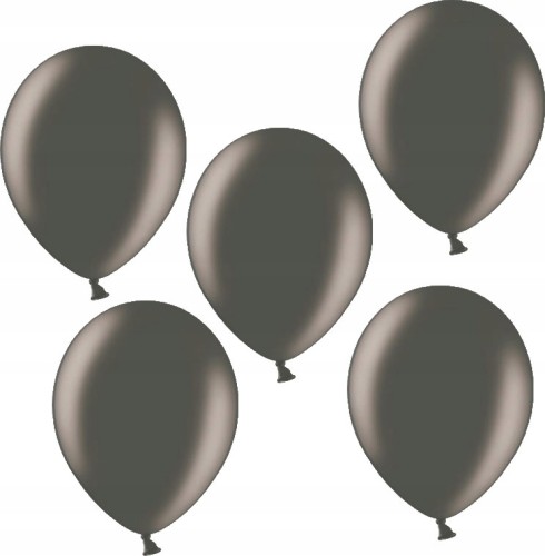 BALONY METALIZOWANE Aliga 12" czarne 5 SZT.