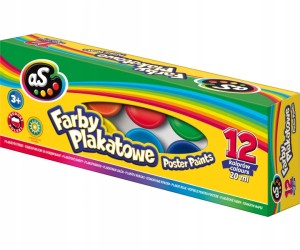Farby plakatowe ASTRA AS 12 Kolorów 20ml