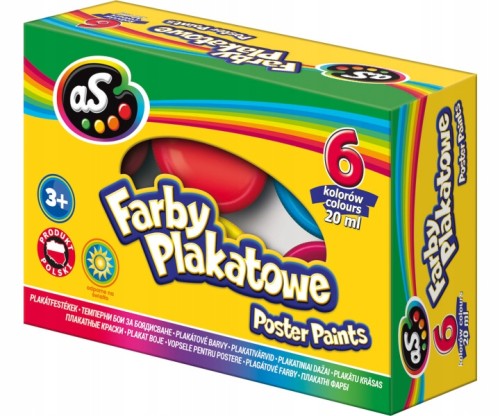 Farby plakatowe ASTRA AS 6 Kolorów 20ml