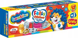 FARBY PLAKATOWE Bambino 12 kol. x 20ml + cielista