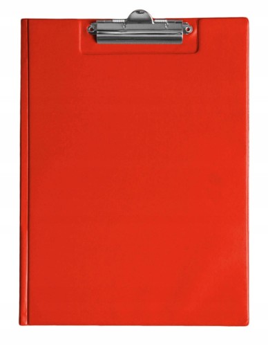 DESKA z klipem CLIPBOARD zamykany TECZKA A4 czerwony