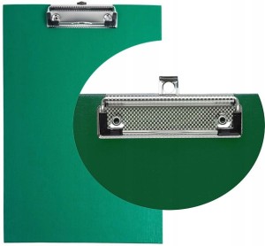 CLIPBOARD deska z klipem PODKŁADKA A4 ZIELONA