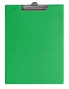 DESKA z klipsem CLIPBOARD podkładka A4 j.zielona
