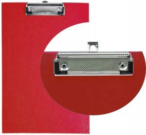 CLIPBOARD deska z klipem PODKŁADKA biurowa - MAŁA A5 czerwona