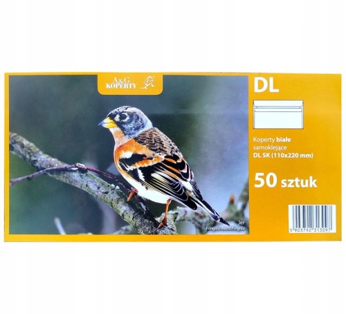 KOPERTY listowe biurowe DL SK 50szt. białe