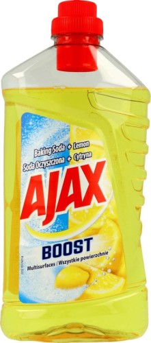 AJAX BOOST płyn do mycia podłóg uniwersalny Soda oczyszczona + Cytryna 1L