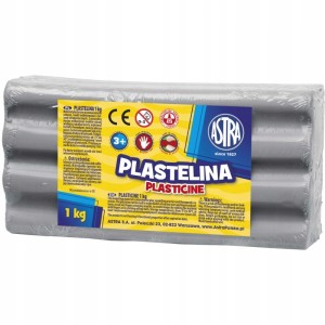 Plastelina ASTRA 1kg SZARA popielata