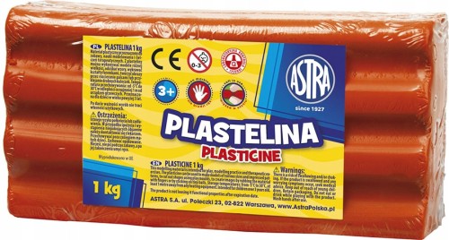 Plastelina ASTRA 1kg CZERWONA
