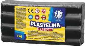 Plastelina ASTRA 1kg CZARNA