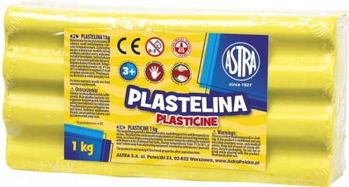 Plastelina ASTRA 1kg CYTRYNOWA