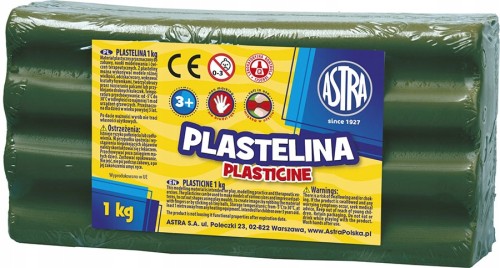 Plastelina ASTRA 1kg CIEMNOZIELONA
