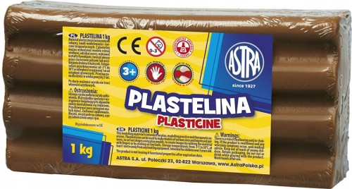 Plastelina ASTRA 1kg BRĄZOWA