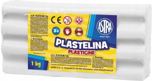 Plastelina ASTRA 1kg BIAŁA