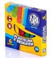 Plastelina z Brokatem ASTRA 6 Kolorów