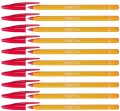 Długopis tradycyjny BIC ORANGE FINE czerwony - ZESTAW
