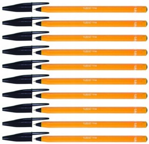 Długopis tradycyjny BIC ORANGE FINE czarny- ZESTAW